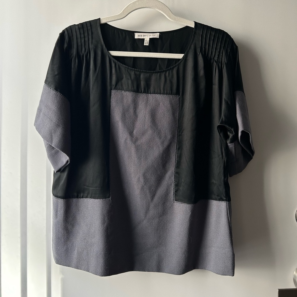 SEE BY CHLOE Two-toned blouse